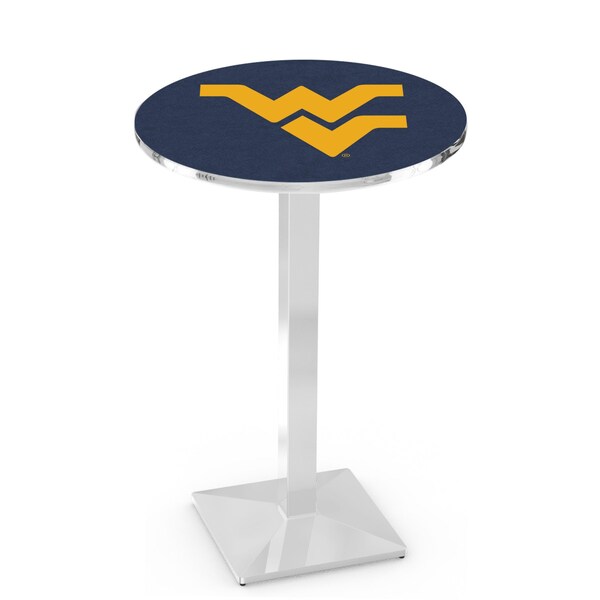 42" Chrome West Virginia Pub Table